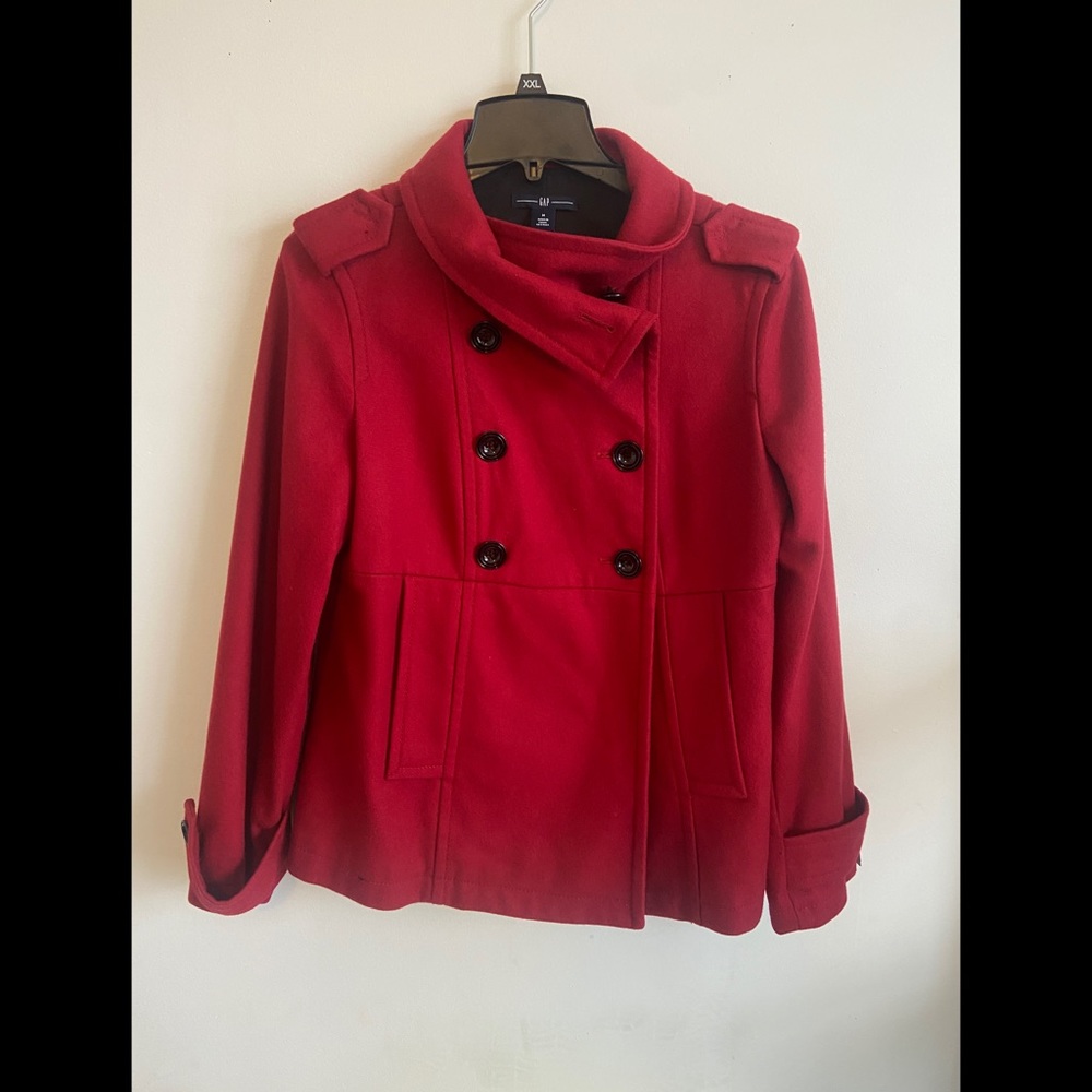 GAP Red Peacoat (Women’s)